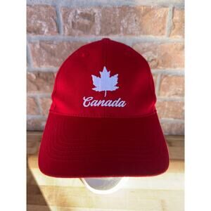 Canada Red Maple Leaf Embroidered Baseball Cap Adult Adjustable Hat Calhoun